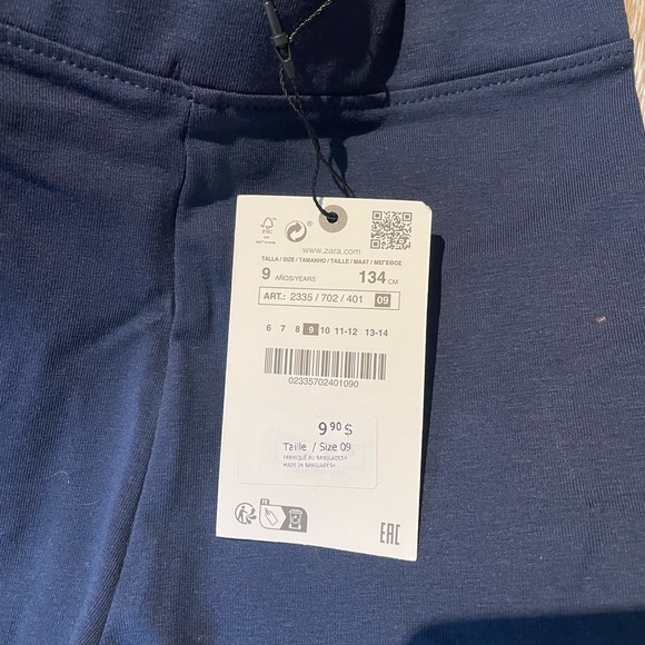 Zara girls legging - blue and grey - Picture 8 of 10
